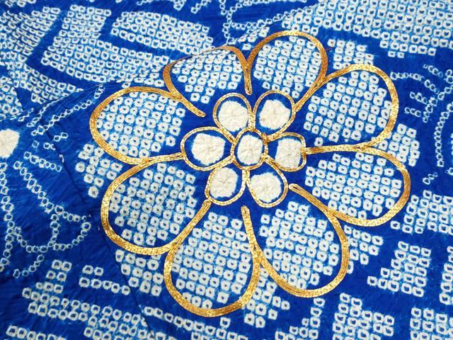 平和屋着物●豪華振袖 総絞り 駒刺繍 熨斗吉祥舞花文 正絹 逸品 CABM4262yc