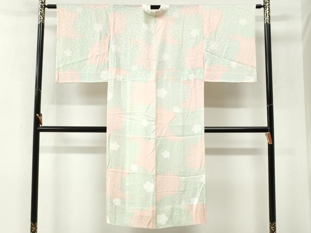 平和屋着物●長襦袢 無双仕立て 舞花文 正絹 逸品 CABM4266yc