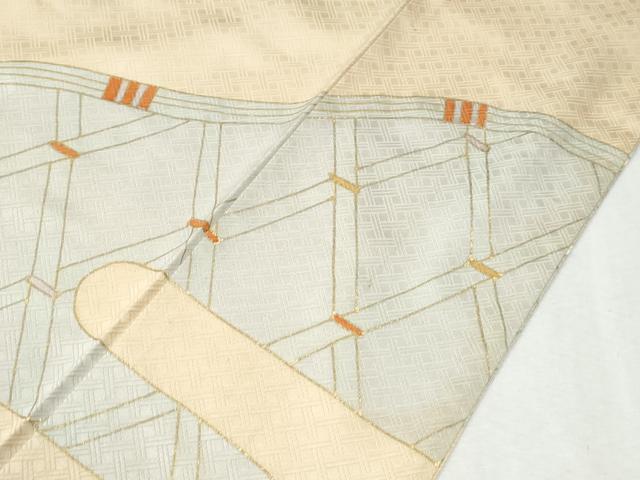 平和屋着物●豪華色留袖 駒刺繍 籬霞枝梅文 金彩 正絹 逸品 CABM4288yc