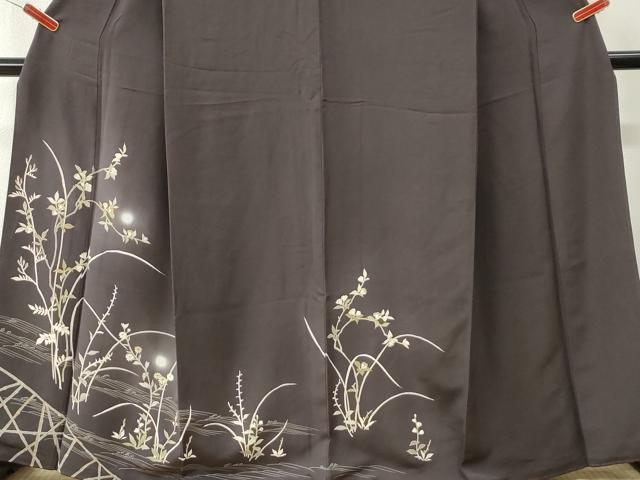 平和屋着物●訪問着 駒刺繍 立波竹垣枝花文 蛍暈し 金彩 正絹 逸品 CABM4299yc