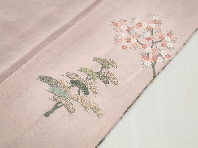 平和屋着物●豪華色留袖 作家物 駒刺繍 エ霞人物浜松風景文 暈し染め 金彩 さが美扱い 正絹 逸品 CABM4312yc