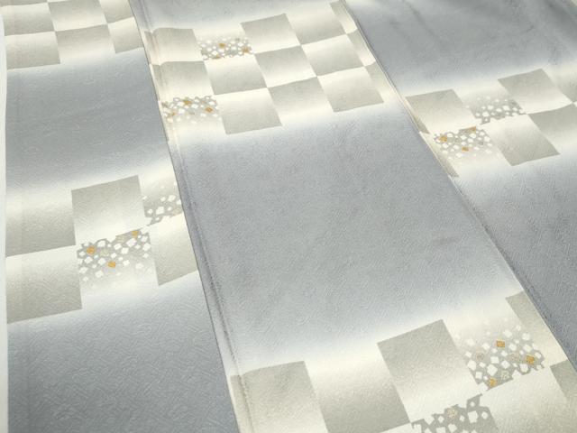 平和屋着物●上質な小紋 変わり市松箔散らし 暈し染め 金彩 正絹 逸品 CABM4318yc