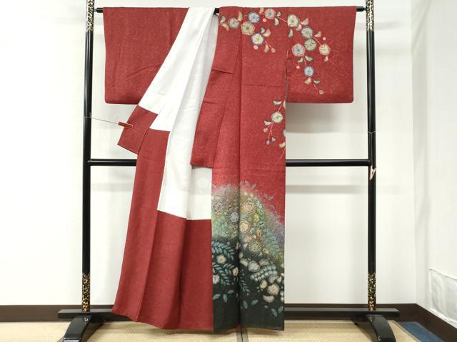平和屋着物●訪問着 辻が花 暈し染め 正絹 逸品 CABM4343yc