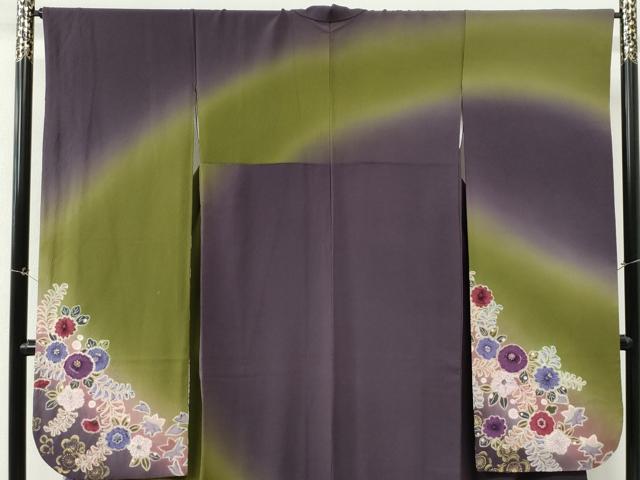 平和屋着物●豪華振袖 辻が花 暈し染め 金彩 正絹 逸品 CABM4350yc