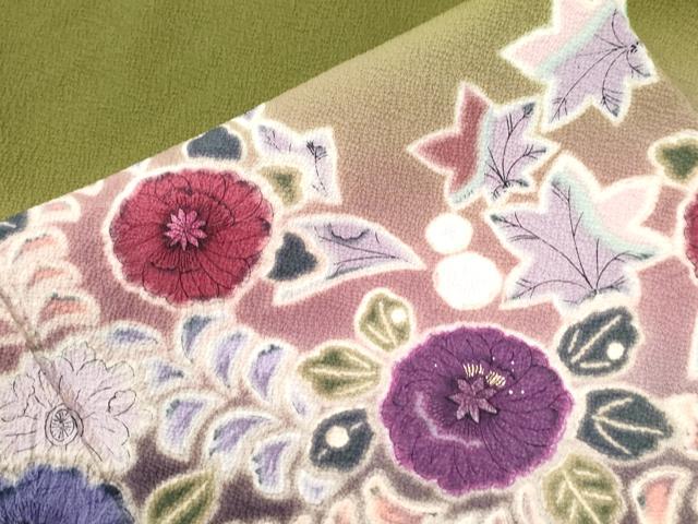 平和屋着物●豪華振袖 辻が花 暈し染め 金彩 正絹 逸品 CABM4350yc