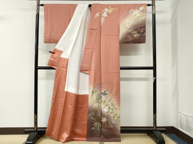 平和屋着物●訪問着 辻が花 暈し染め 金彩 正絹 逸品 CABM4417yc