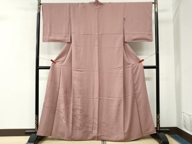 平和屋着物●豪華色留袖 辻が花地紋 退紅色 正絹 逸品 CABM4435yc