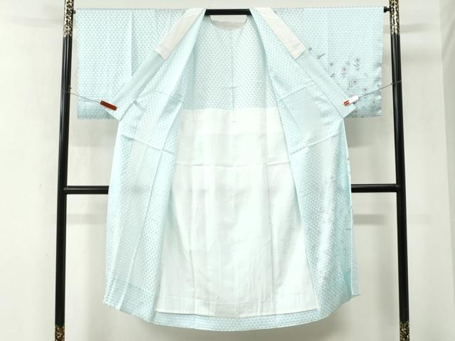 平和屋着物●長襦袢 無双仕立て 手描き 源氏香草花文 正絹 逸品 未使用 CABM4460yc