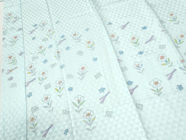 平和屋着物●長襦袢 無双仕立て 手描き 源氏香草花文 正絹 逸品 未使用 CABM4460yc