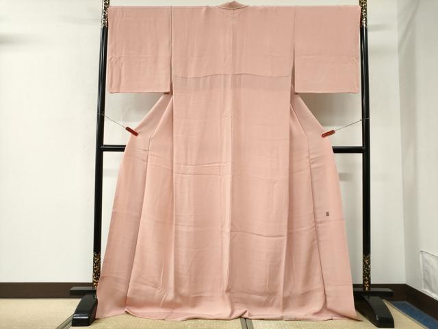 平和屋着物●本加賀友禅作家 談義所栄二監修 色無地 虹色 鬼しぼ縮緬 ロング丈 正絹 逸品 CABM4479yc