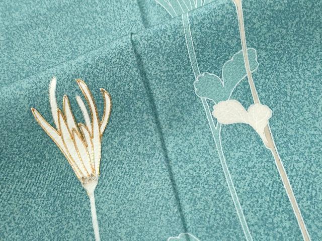 平和屋着物●訪問着 駒刺繍 裏菊 正絹 逸品 CABM4499yc