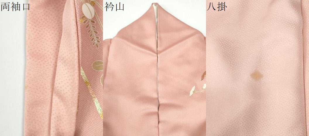 平和屋着物●訪問着 駒刺繍 文箱花蝶文 暈し染め 金彩 正絹 逸品 CABM4504yc