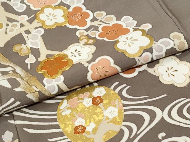 平和屋着物●豪華色留袖 駒刺繍 流水松竹梅 金彩 正絹 逸品 CABM4506yc