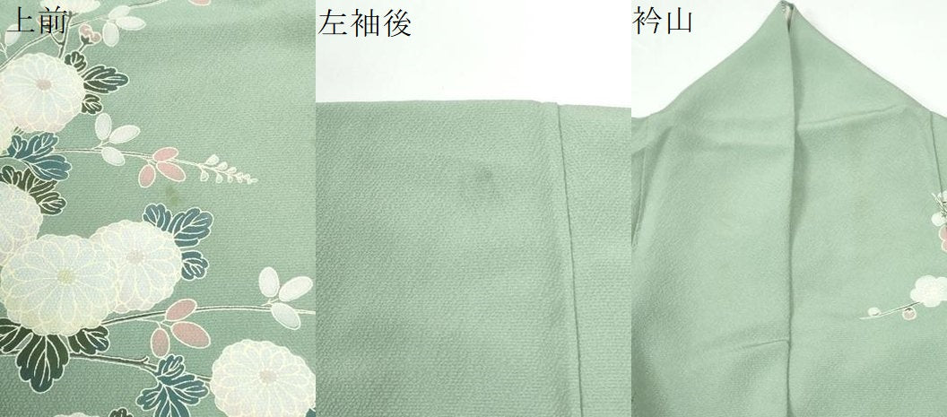 平和屋着物●訪問着 枝菊梅花文 正絹 逸品 CABM4512yc
