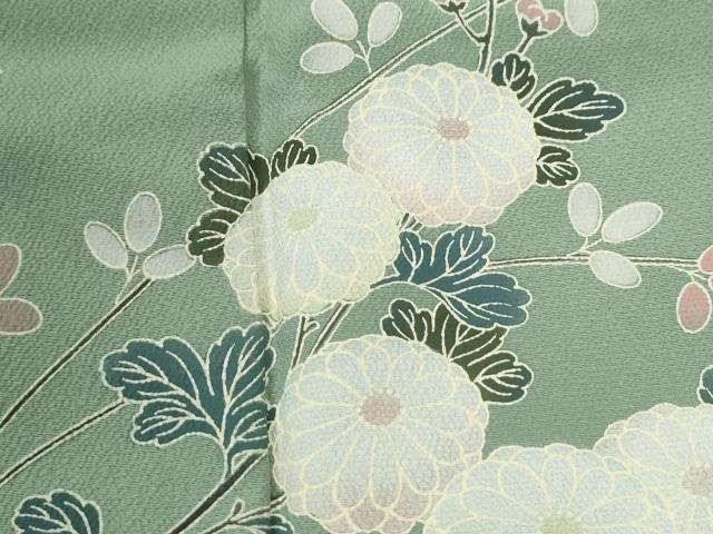 平和屋着物●訪問着 枝菊梅花文 正絹 逸品 CABM4512yc