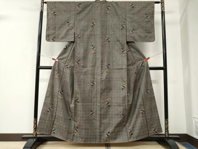 平和屋着物●本場大島紬 龍郷絣 正絹 逸品 未使用 CABM4548yc