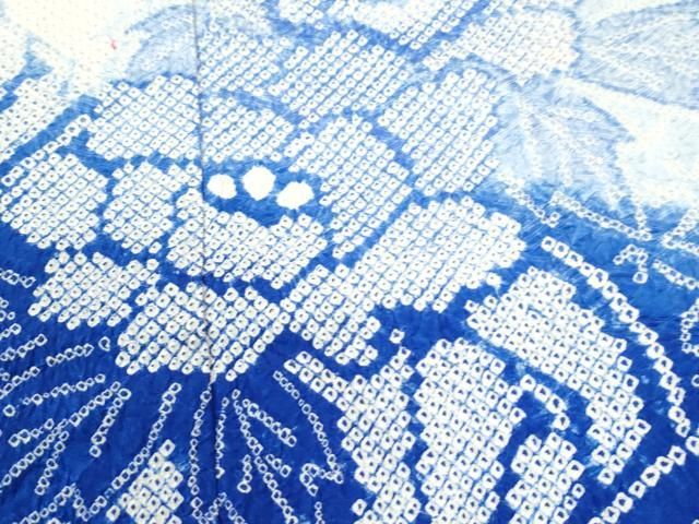 平和屋着物●豪華振袖・長襦袢セット 総絞り 牡丹花青海波 暈し染め 正絹 逸品 CABM4556yc