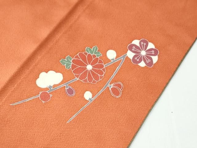 平和屋着物●訪問着 舞蝶松梅文 暈し染め 金彩 正絹 逸品 CABM4562yc