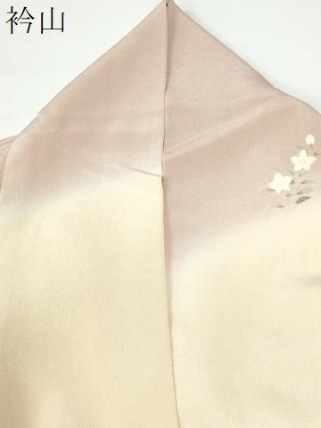 平和屋着物●訪問着 駒刺繍 花籠文 暈し染め 金彩 正絹 逸品 CABM4563yc