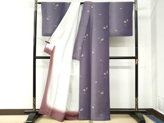 平和屋着物●上質な小紋 京友禅 玩具文 金彩 反端付き 正絹 逸品 未使用 CABM4572yc