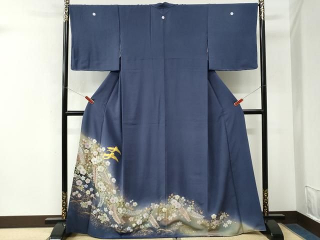 平和屋着物●豪華色留袖 駒刺繍 辻が花 暈し染め 金彩 正絹 逸品 未使用 CABM4587yc