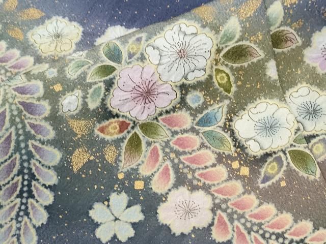 平和屋着物●豪華色留袖 駒刺繍 辻が花 暈し染め 金彩 正絹 逸品 未使用 CABM4587yc
