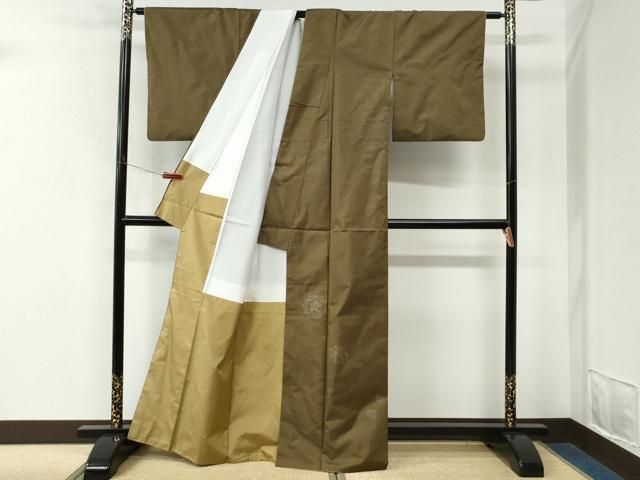 平和屋着物●色留訪問着 本場大島紬 毬舞花文 正絹 逸品 CABM4591yc