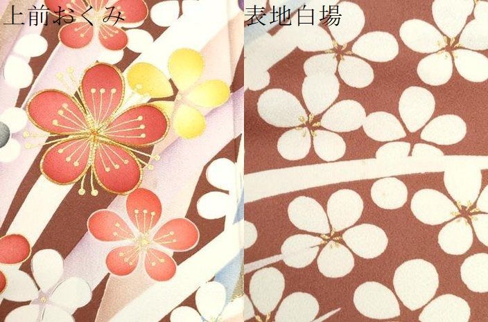 平和屋着物●紫綬褒章 巨匠『岩田専太郎』 振袖 駒刺繍 枝花文 金彩 正絹 逸品 CABM4604yc