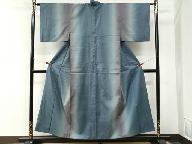 平和屋着物●本場縞大島紬 霞文 正絹 逸品 CABM4613yc