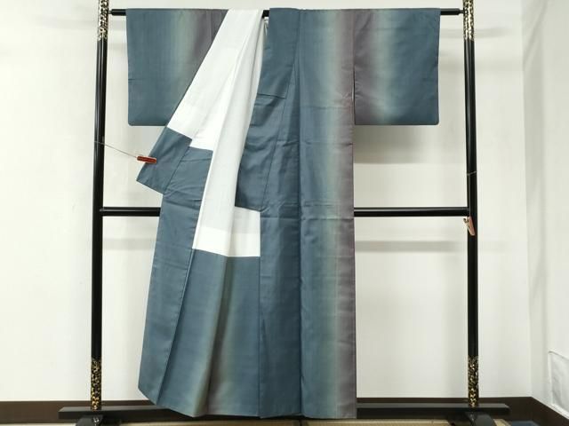 平和屋着物●本場縞大島紬 霞文 正絹 逸品 CABM4613yc