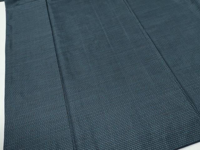 平和屋着物●男性 本場大島紬 アンサンブル 正絹 格子 逸品 CABM4616yc