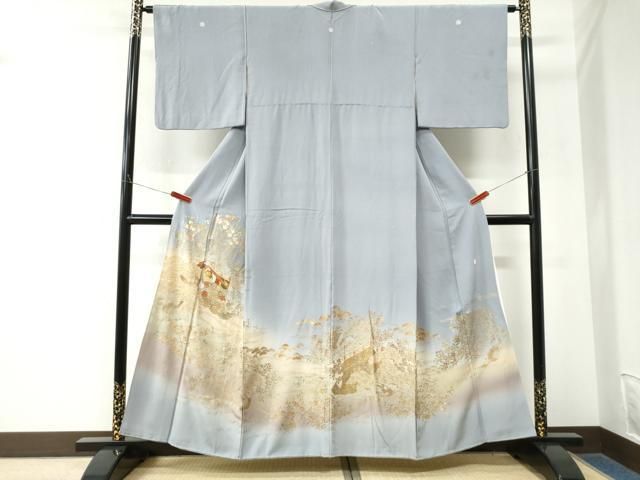 平和屋着物●豪華色留袖 作家物 駒刺繍 霞文鳳凰草花文 暈し染め 金彩 正絹 逸品 CABM4620yc