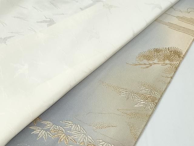 平和屋着物●豪華色留袖 作家物 駒刺繍 霞文鳳凰草花文 暈し染め 金彩 正絹 逸品 CABM4620yc