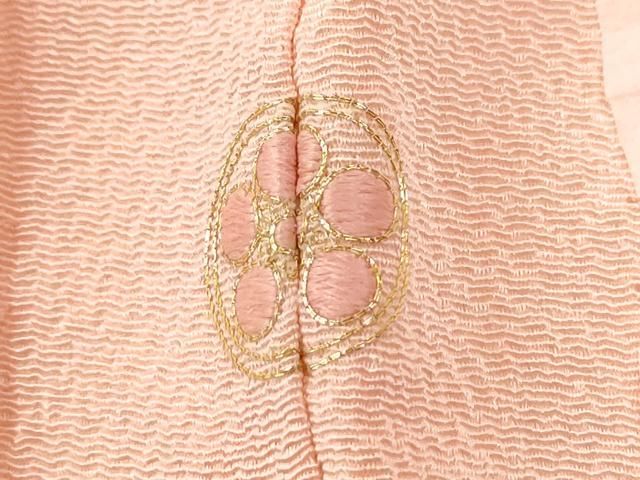 平和屋着物●訪問着 総刺繍 溢れ松葉 橘 暈し染め 金糸 鬼しぼ縮緬 正絹 逸品 未使用 CABM4648yc