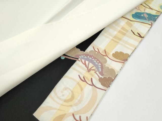 平和屋着物●本加賀友禅作家 中町博志 黒留袖 枝花文 正絹 逸品 CABM4653yc