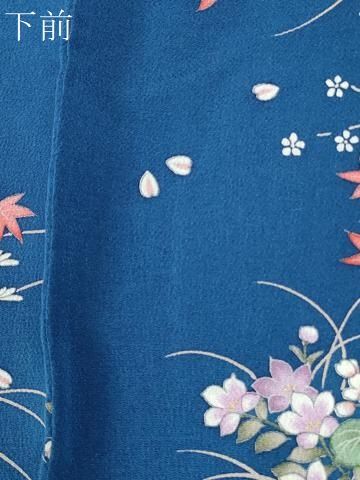 平和屋着物●豪華振袖 尾長鳥牡丹花文 暈し染め 金彩 鬼しぼ縮緬 正絹 逸品 CABM4662yc