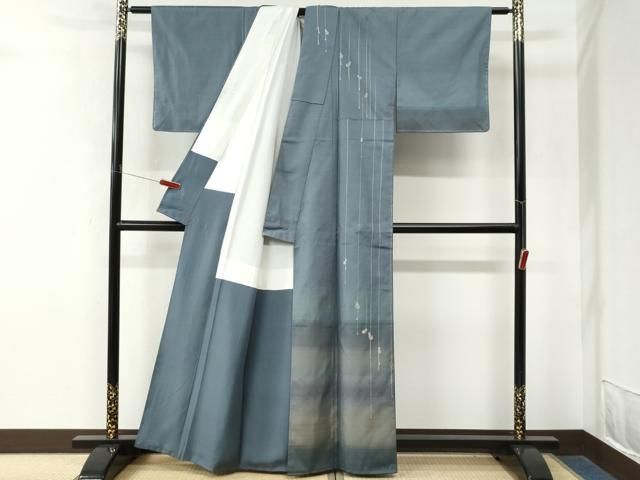 平和屋着物●山口美術織物 皇室 伊勢神宮御用 西陣織 訪問着 紬地 刺し子 瓢箪 正絹 逸品 未使用 CABM4665yc