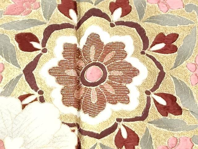 平和屋着物●豪華色留袖 葡萄花唐草文 金彩 正絹 逸品 CABM4676yc
