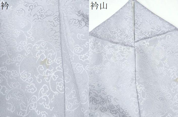 平和屋着物●上質な色無地 花唐草地紋 白藤色 正絹 逸品 CABM4677yc