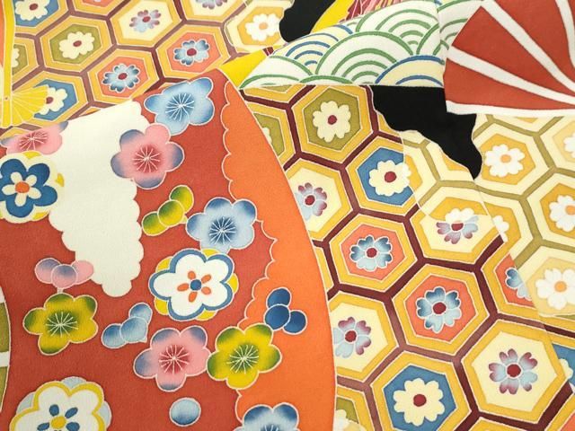 平和屋着物●本加賀友禅作家 押田正義 黒留袖 扇面鳳凰亀甲花文 正絹 逸品 CABM4682yc