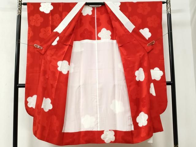 平和屋着物●豪華振袖・長襦袢セット 駒刺繍 絞り 束ね熨斗牡丹舞花文 ラメ糸 金彩 正絹 逸品 CABM4705yc