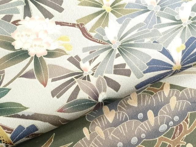 平和屋着物●豪華色留袖 友禅 浜松枝花文 暈し染め 正絹 逸品 CABM4716yc