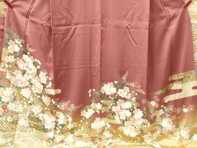 平和屋着物●豪華振袖・長襦袢セット 駒刺繍 霞枝花文 暈し染め 金彩 やまと誂製 正絹 逸品 CABM4721yc