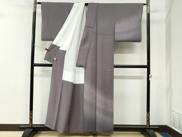 平和屋着物●京友禅作家 山科春宣 訪問着 江戸小紋 鮫小紋柄 暈し染め 正絹 逸品 CABM4739yc