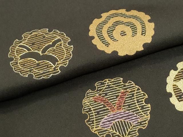 平和屋着物●訪問着 刺繍 雪輪吉祥文 金彩 正絹 逸品 未使用 CABM4762yc