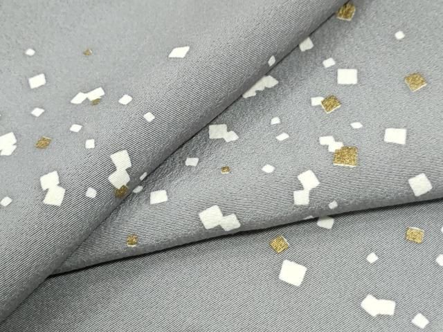 平和屋着物●上質な小紋 箔散らし 金彩 正絹 逸品 CABM4777yc