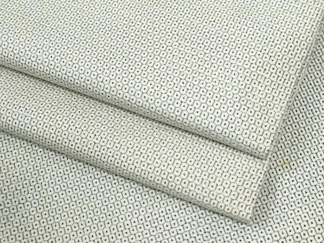 平和屋着物●本場大島紬 白大島 100亀甲 総詰め 正絹 逸品 CABM4782yc