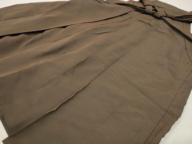 平和屋着物●男性 馬乗り袴 縞 正絹 逸品 CABM4806gh