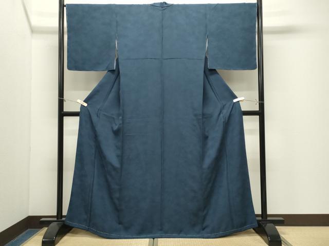 平和屋着物●上質な色無地 霞地紋 褐返色 正絹 逸品 未使用 CABM4820gh