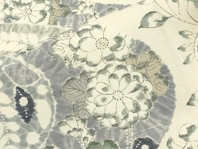 平和屋着物●上質な小紋 紬地 辻が花 正絹 逸品 CABM4827gh